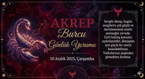 AKREP Burcu Günlük Yorumu