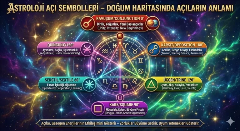 Astroloji Açı Sembolleri – Doğum Haritasında Açıların Anlamı