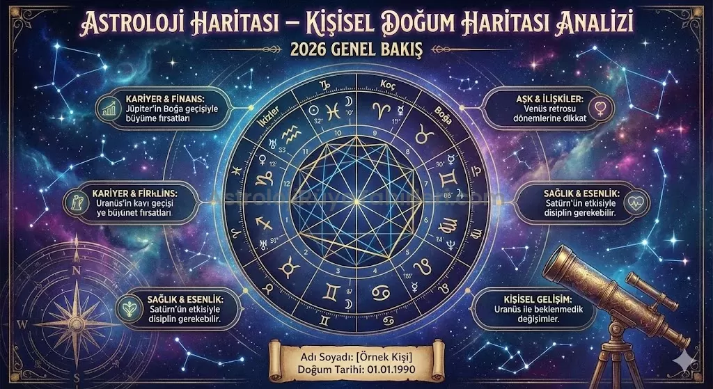 Astroloji Haritası – Kişisel Doğum Haritası Analizi 2026