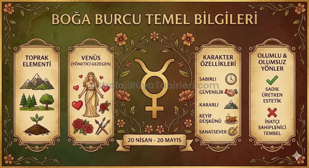 Boğa Burcu Temel Bilgileri
