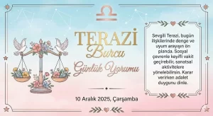 TERAZİ Burcu Günlük Yorumu
